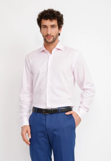 CAMISA HOMBRE FORMAL ALGODON VERCELLI ROSADO - 1