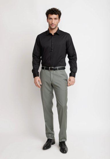 CAMISA HOMBRE FORMAL GRADUACION NEGRO - 4