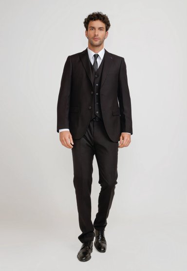 TRAJE HOMBRE FORMAL GRADUACION NEGRO - 4