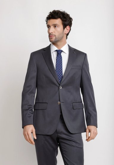 TRAJE HOMBRE FORMAL LANA S160'S EMERALD GRIS - 1
