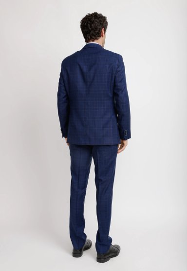 TRAJE HOMBRE FORMAL LANA 100'S TRAVEL AZUL - 2