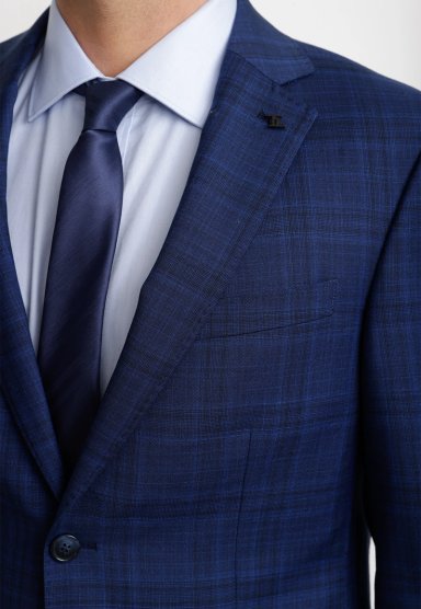TRAJE HOMBRE FORMAL LANA 100'S TRAVEL AZUL - 3