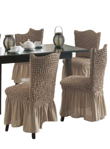 FUNDA SILLA TURCAS PACK 6 UNDS T8 CAFÉ - 2
