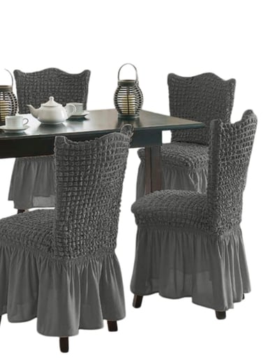 FUNDA SILLA TURCAS PACK 6 UNDS T10 GRIS - 2