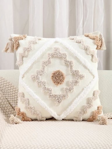 FUNDA COJÍN SET 4 BOHO B4 45 X 45 CM MULTICOLOR - 1
