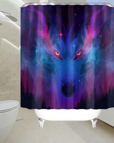 CORTINA DE BAÑO MAS FORRO DE DUCHA IMPERMEABLE - 2