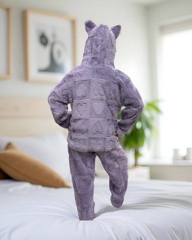 CONJUNTO DE PIJAMA NIÑA LILA - 2