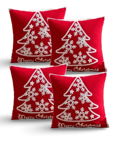 SET DE 4 FUNDAS DE COJIN PARA NAVIDAD K11 - 2