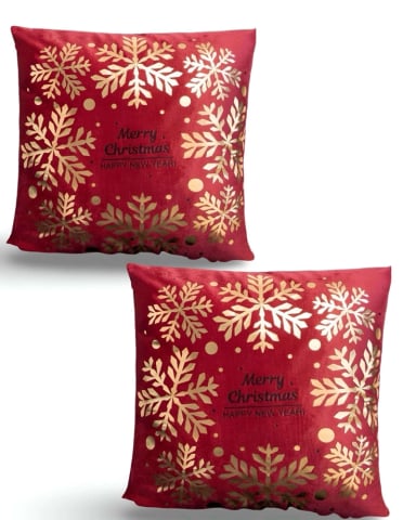 SET DE 2 FUNDAS DE COJIN PARA NAVIDAD M14 - 1