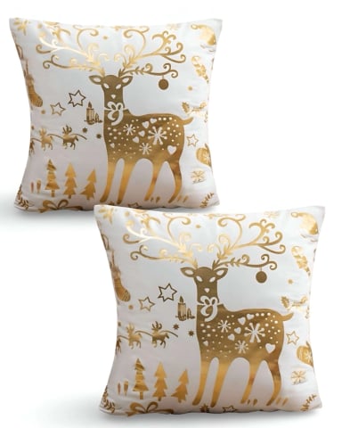 SET DE 2 FUNDAS DE COJIN PARA NAVIDAD M7 - 1