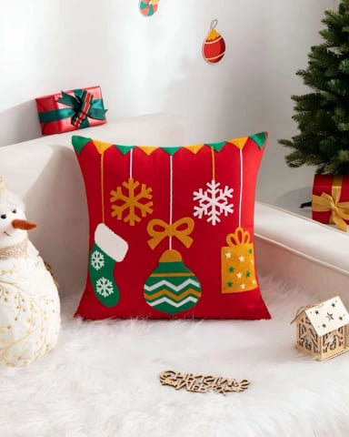 SET DE 4 FUNDAS DE COJIN PARA NAVIDAD K1 - 4