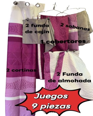 CUBRECAMA QUILT DELGADO CON 9 PIEZAS 2 PLAZAS 12 - 5