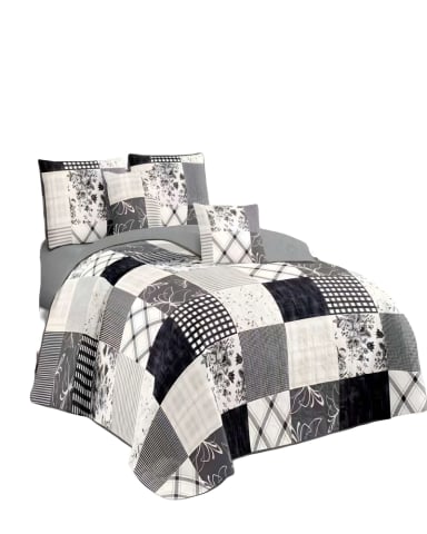CUBRECAMA QUILT DE VERANO 2 PLAZAS MULTICOLOR 02 - 1