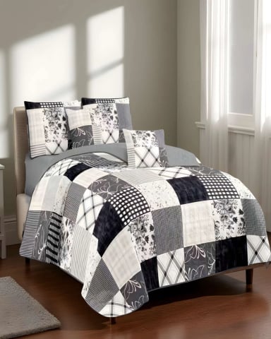 CUBRECAMA QUILT DE VERANO 2 PLAZAS MULTICOLOR 02 - 3