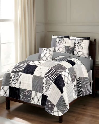 CUBRECAMA QUILT DE VERANO 2 PLAZAS MULTICOLOR 02 - 4