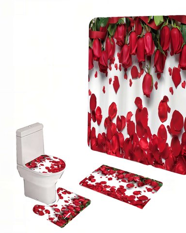 SET DE 4 PIEZAS PARA BAÑO CON ESTAMPADO 25 - 1