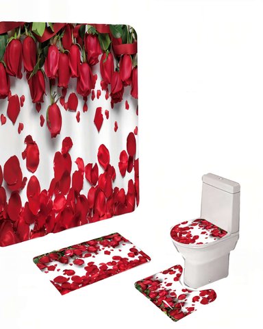 SET DE 4 PIEZAS PARA BAÑO CON ESTAMPADO 25 - 2