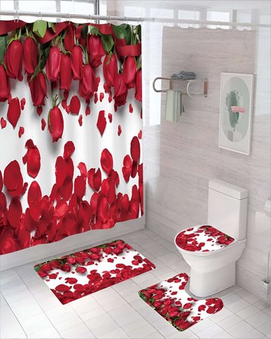 SET DE 4 PIEZAS PARA BAÑO CON ESTAMPADO 25 - 4