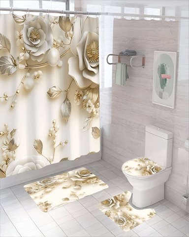 SET DE 4 PIEZAS PARA BAÑO CON ESTAMPADO 5 - 3