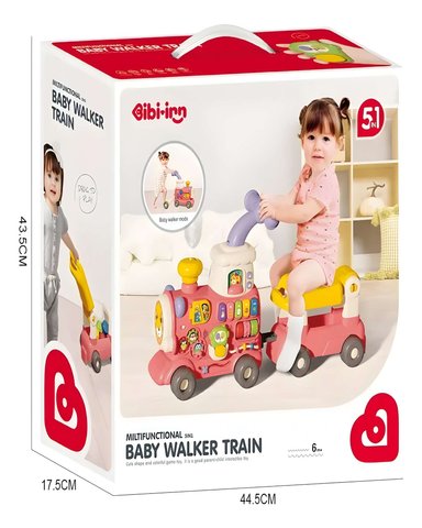 CAMINADOR PARA BEBE 5 EN 1 ROSADO - 4