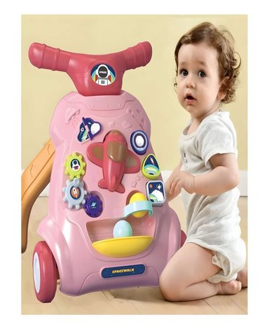 CAMINADOR DE BEBE AEREO ROSADO - 3