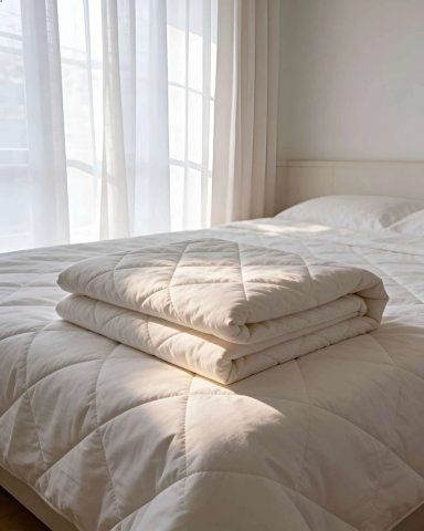 COBERTOR DE INVIERNO DELGADO 1 PLAZA 150X200CM BLANCO - 3