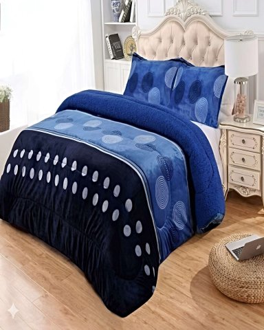 COBERTOR DE INVIERNO PLUSH 1.5 PLAZA 180X200CM P08 - 4