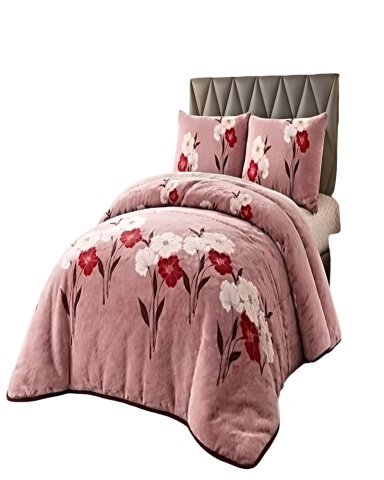 COBERTOR DE INVIERNO PLUSH 2 PLAZAS 230X250CM ROSA 2 - 2