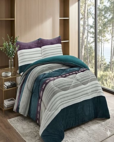 COBERTOR DE INVIERNO PLUSH 1.5 PLAZA 180X200CM MULTICOLOR 1 - 3