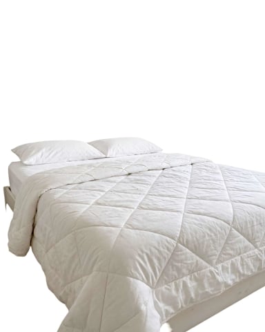 COBERTOR DE INVIERNO DELGADO 2 PLAZAS 230X250CM BLANCO - 1