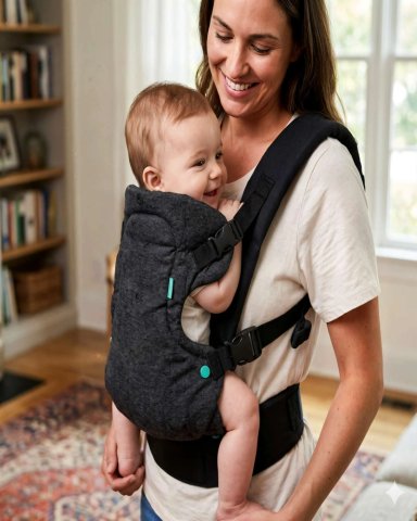 PORTABEBE  ERGONOMICO 4 EN 1 COLOR NEGRO - 4