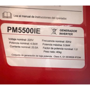 GENERADOR INVERTER SILENCIOSO INSONORO 6000W - PARTIDA ELECTRICA - 5