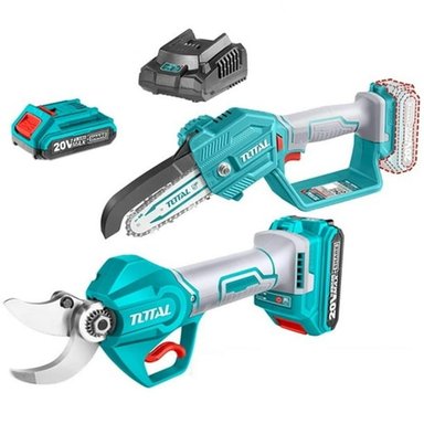 KIT MOTOSIERRA  TIJERA DE PODAR  2BAT 2AH JARDIN 20V TOTAL - 1