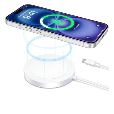 KIT CARGADOR MAGNE TICO INALAMBRICO 15W CON ADAPTADOR 60W Y COMPATIBLE CON IPHONE - 5
