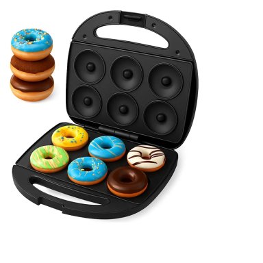 MAQUINA PARA HACER MINI DONAS R588 750W, ANTIADHERENTE - 1