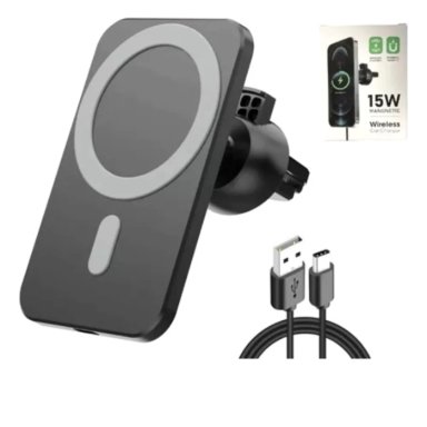 CARGADOR RAPIDO MAGNE TICO INALAMBRICO COMPATIBLE CON IPHONE NEGRO - 3