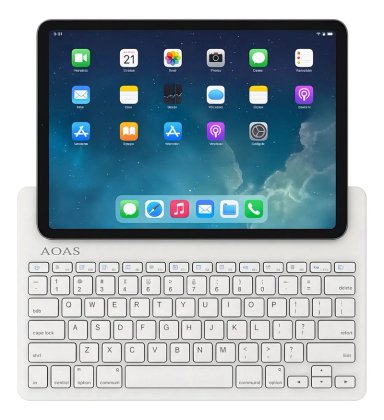 TECLADO INALAMBRICO BLUETOOTH SILENCIOSO RECARGABLE - 2