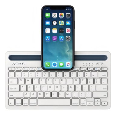 TECLADO INALAMBRICO BLUETOOTH SILENCIOSO RECARGABLE - 3