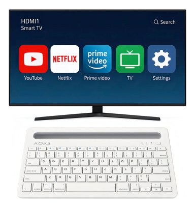 TECLADO INALAMBRICO BLUETOOTH SILENCIOSO RECARGABLE - 4