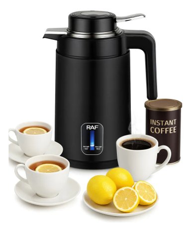 HERVIDOR ELECTRICO 2.0L 1360W AUTO-OFF CON LUZ INDICADORA NEGRO - 1