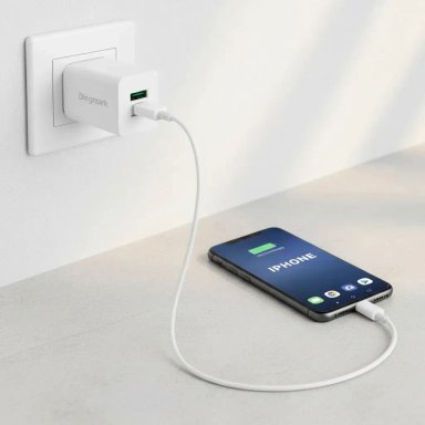 CARGADOR RAPIDO 20W USB A PARA IPHONE DK04 POWER DELIVERY QC3.0 COMPATIBLE IPHONE 8 X XR 11 12 13 14 - 10