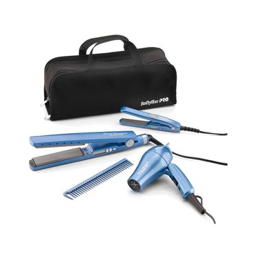 KIT CUIDADO DEL CABELLO BABYLISS TRAVEL PRO 4 UNIDADES - 1