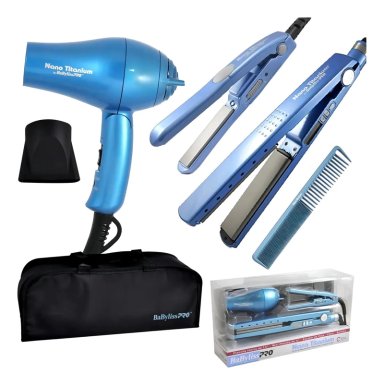 KIT CUIDADO DEL CABELLO BABYLISS TRAVEL PRO 4 UNIDADES - 4