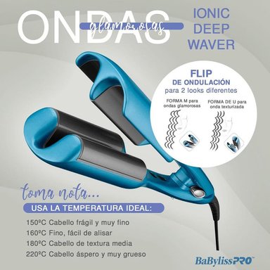 ONDULADOR DE CABELLO BABYLISS COMPACTO PRO BNTMDWUZ WAVER - 5