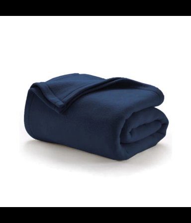 FRAZADA TEXTIL RANCO INSTITUCIONAL PREMIUM TERMICA 320G 1.5 PLAZAS 210 X 160 CM POLAR AZUL MARINO - 2