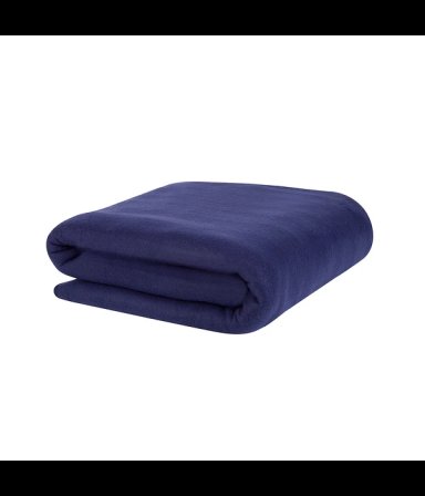 FRAZADA TEXTIL RANCO INSTITUCIONAL PREMIUM TERMICA 320G 1.5 PLAZAS 210 X 160 CM POLAR AZUL MARINO - 3