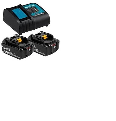 SET 18 VOLTS CARGADOR + 2 BATERÍA 3 AH; 191M68-6 - 1