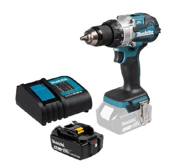 TALADRO ATORNILLADO PERCUTOR 13 MM (1/2) 110NM MAKITA DHP489 (3 AH) - 1