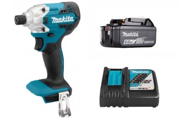 ATORNILLADOR DE IMPACTO 18V LXT 155 NM MAKITA DTD156VH6 + BAT  6 AH Y CARGADOR - 1