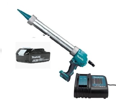 PISTOLA CALAFATERA 18 VOLTS 600ML SILICONA MAKITA DCG180 (4AH) - 1